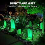 InnoGear 2 Solar Lights Outdoor for Halloween Christmas Xmas, Red & Green - Image 5