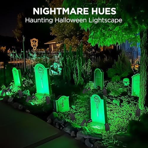 InnoGear 2 Solar Lights Outdoor for Halloween Christmas Xmas, Red & Green - Image 5
