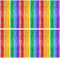 ZATAYE 12 Pack Rainbow Kindergarten Foil Curtain Streamer Decorations by ZATAYE