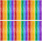 ZATAYE 12 Pack Rainbow Kindergarten Foil Curtain Streamer Decorations by ZATAYE