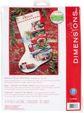 Whimsical Dimensions Counted Cross Stitch Kit Santa's Truck Stocking - 16"(1 Pc.) - Christmas Stocking, DIY Gift for Loved Ones, Ideal for Festive Events by DIMENSIONS