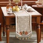 Patdrea Designer Elegant French Velvet Table Runner,12"X87"-Santiago C - Image 5