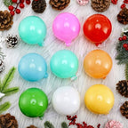 FoldTier 9pcs 3" Colorful Glass Ball Christmas Tree Ornament, Multicolor - Image 7