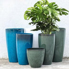 24,21,11 Inch Large Plastic Planters with Drainage Hole and Saucer - Set of 3 Tall Plant Pots Indoor Flower Pot Tall Round Planters Outdoor Large Tall Planter - Image 4