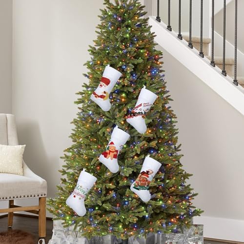 24 Pack Christmas Sublimation Non-woven Stockings 18 Inch Xmas Stockings - Image 7