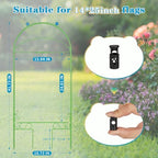 Liitrton 2 Pack Garden Flag Holder Stand for Outside, Frog-Shaped, Green - Image 4