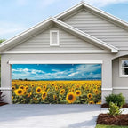 6 * 13FT Sunflower Garage Door Cover Decorations Flower Garage Door Banner for Outdoor Indoor Summer Party Photography Backdrop - Image 7