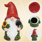 Hide a Key Outside Garden Gnomes Key Hider, 8 Inch Funny Dwarf Statue with Hidden Safe Secret Compartment, Waterproof Lock Box for Spare Keys, Outdoor Yard Patio Lawn Decor - Image 4