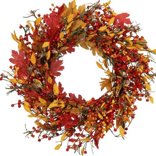 Appalachia Berry Silk Fall Door Wreath 20 Inch Harvest Front Door Decor by Unknown