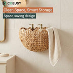 Coeusy Scalloped Wicker Wall Basket, Boho Hanging Basket for Home Decor - Image 7