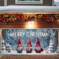 Christmas Garage Door Banner 6x13FT, Cute Christmas Gnomes with Gifts, Large Holiday Garage Door Cover for Outdoor Xmas Decorations, Winter Driveway & Home Exterior Decor by ANNAQUEEN