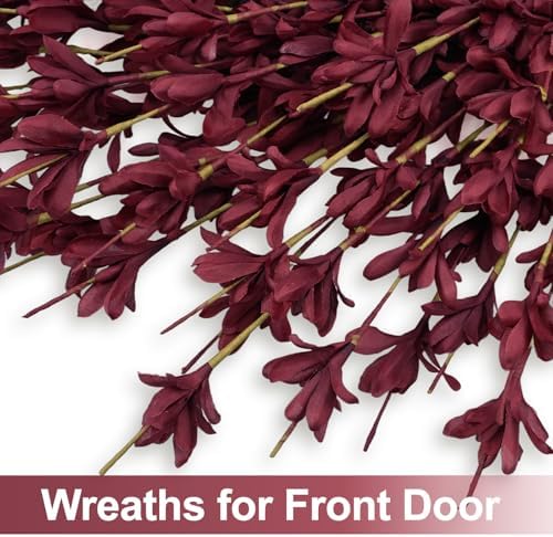26 Inch Realistic Full Fall Wreaths for Front Door Outside Autumn Wreath - Image 4
