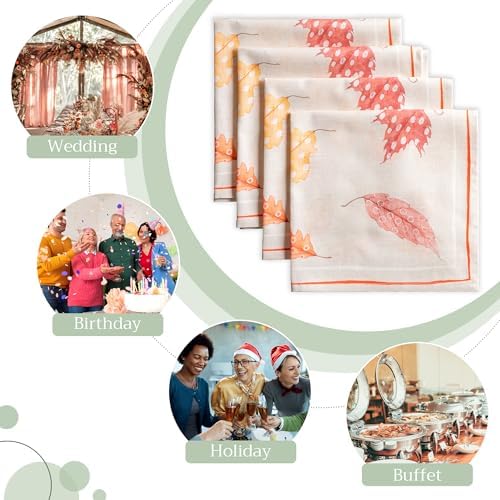 Maison d' Hermine Cloth Napkins Set of 4 Reusable 100% Cotton (20" x 20") - Image 6