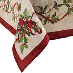 Elrene Home Fashions Villeroy & Boch Winter Bows & Garland Christmas/Holiday Tablecloth, 60"x120" Rectangle by ElreneHomeFashions