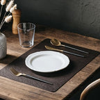 DOLOPL Placemats Set of 12, Reversible Dual-Color Faux Leather Place Mats - Image 5