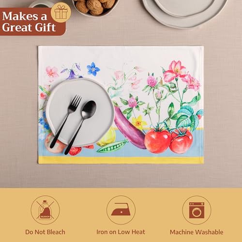 Maison d' Hermine Placemats Set of 4 Reusable 100% Cotton (13"x19") - Image 5