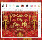 2026 Happy Vietnamese New Year Backdrop 8x6FT Vietnamese Lunar New Year Photography Background 2026 TET Decorations Kids Family Photoshoot Studio Props - Image 6