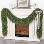 1PCS 9FT Lifelike Touch Artificial Cedar Garland for Mantle Christmas Decor - Image 6