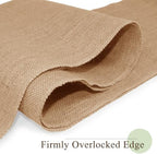 10 Pcs Burlap Table Runners 12" x 71" with Finished Edges - Image 7