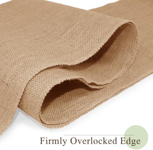 10 Pcs Burlap Table Runners 12" x 71" with Finished Edges - Image 7