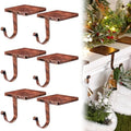 Tandefio 8 Pcs Christmas Stocking Holders for Mantle, Vintage Copper by Tandefio
