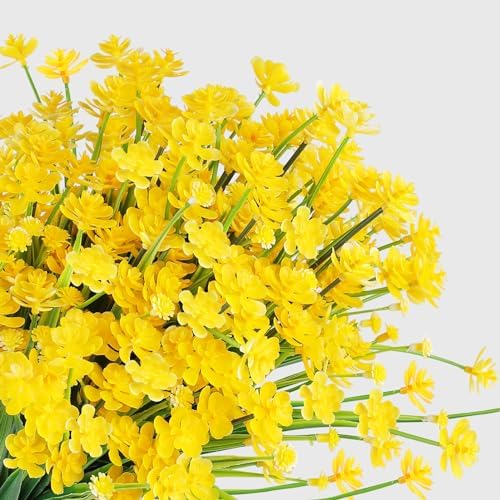 AGIRL Artificial Flowers Outdoor UV Resistant Fake Plant Garden Patio Decor - Image 2