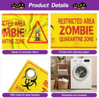 7x16FT Horror Zombies Halloween Garage Door Banner Halloween Zombies Garage Door Cover Decoration for Hallowen Decoration - Image 3