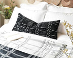 BLISSBLUSH Black Decorative Lumbar Pillow Cover 14X36, Boho Lumbar Throw Pillow For Bed, Long Decorative Pillow Case, Modern Accent Throw Pillow, 14 x 36 Textured Lumbar Pillow Decorative (COVER ONLY) - Image 4