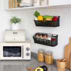 GRANNY SAYS Hanging Wall Basket, Wall Mount Basket for Kitchen, 2 Pack - Image 2