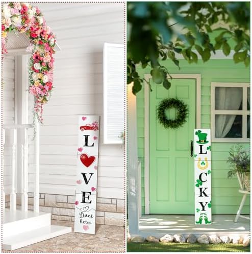 47" 2 In1 Double Side Porch Sign Wooden Sign - Image 3