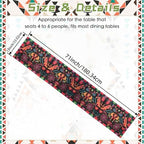 15 Pack Mexican Fiesta Table Runner 72×13in Long Cinco de Mayo Day of The Dead Dia De Los Muertos Runners Farmhouse Rustic Runner for Kitchen Dining Home Party - Image 4