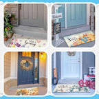 Tinideya 12 Pcs Seasonal Holidays Doormats 10x22 Non Slip,Classic Style - Image 5