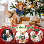 Abbylike 50 Pcs Christmas Dog Bandanas Bulk, Snowman Santa Snowflake - Image 4