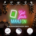 Zhengmy Mahjong Neon Sign for Wall Decor Get Your Mahjong Neon Sign - Image 5