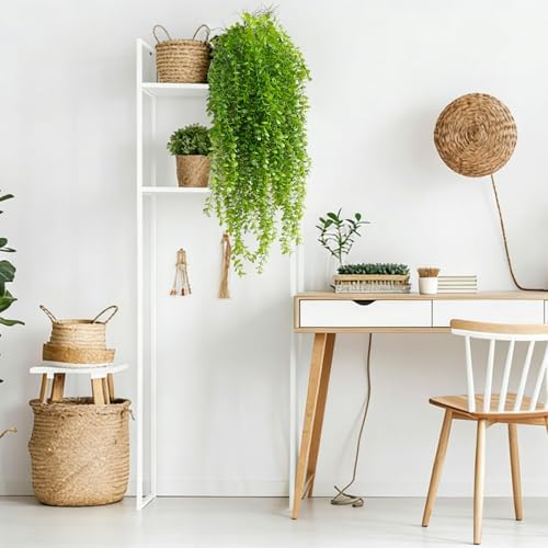 dallisten 4 Pack Fake Hanging Plants, 38" Artificial Hanging Eucalyptus Plants Greenery Vines UV Resistant Faux Trailing Plants for Indoor Outdoor Wall Shelf Porch Boho Home Patio Decor(4PCS Green) - Image 5