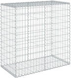 vidaXL Gabion Basket with Cover 39.4"x19.7"x39.4" Galvanized Iron - Image 7