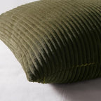 Topfinel Christmas Decorative Throw Pillow Covers Green Series,Winter Fluffy Corduroy Striped Euro Pillows Shams for Couch Bed Bedroom,Western Modern Hunter Green Pillowcase 20x20 Inch Set of 4 - Image 2