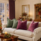 a moment Throw Pillow Covers 18X18 Inch 4 Packs,Soft Velvet Decorative Pillow Cases with 3D Ice Flower,Texture Modern Accent Cushion Covers for Sofa Couch Home Decor Classic Christmas - Image 7