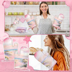 VitalCozy 10 Pcs Pink Ocean Kitchen Decor Set Kitchen Towels - Image 6