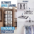 Shappy 10 Pack 93L Extra Large Clear Blanket Storage Bags Clothes Storage Bags with Handles Clear Zippered Oversized Moving Bag Plastic Totes for Clothes Blankets Bedding Toys Duvet Comforter - Image 3