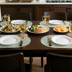 homing Heat Resistant Oval Placemats Set of 8, Grass Green - Image 2