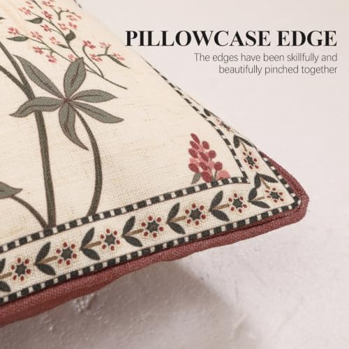 ISAENNE Designer Linen Throw Pillow Cover,Set of 2,28"x12"-Helena A - Image 7