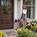 Yerliker 2 Pcs Patriotic Wooden Porch Signs for Outdoor Decorations - Image 6