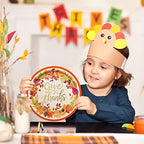 Fall theme Party Supplies Kit, Serve 25, Autumn Harvest Disposable Dinnerware Includes: Paper Dinner Plates, Dessert Plates, Napkins, Cups, and Tablecloth, for Thanksgiving Party Decorations - Image 5