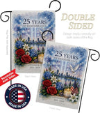 25 Years of Remembrance 9/11 Flag Wall Holder Kit September 11 25th Anniversary Poster Patriot Day Yard Decor Memorial Gifts Commemorative Memorabilia Decorations Garden Remembrance Tribute Tapestry - Image 3