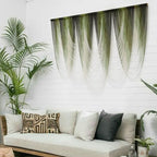 Macrame Wall Hanging Dip-Dyed Green Fiber Art Boho Wall Decor 57" W*41" L - Image 5