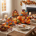 RattanView 4 Pcs Thanksgiving Table Decoration Wood Turkey Decor, 9.8 x 11" - Image 3