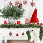 24 Bundles Artificial Norfolk Pine Stems, Real Touch Christmas Greenery - Image 5