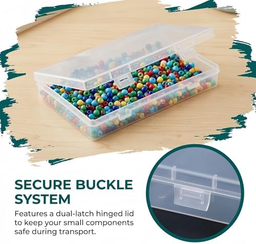 LJY 6 Clear Rectangular Plastic Boxes, 7.1 x 4.3 x 1.2 in for Electronics - Image 4