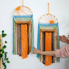 Artilady 2 Pack Macrame Hanging Tapestry Sun Wall Decor, Boho Dream Catcher - Image 2